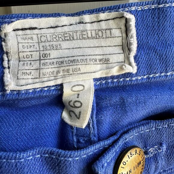 Current Elliott Ankle Skinny Cobalt Chevron Jeans - Picture 7 of 8